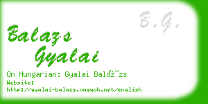 balazs gyalai business card